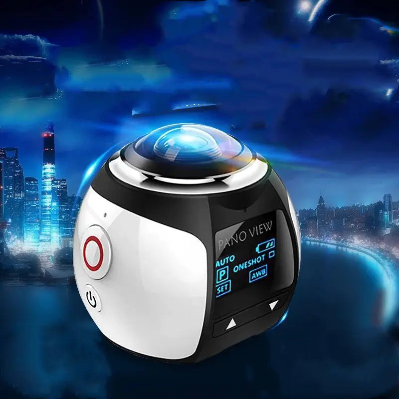 V1 360° 4K Waterproof Action Camera with WiFi VR
