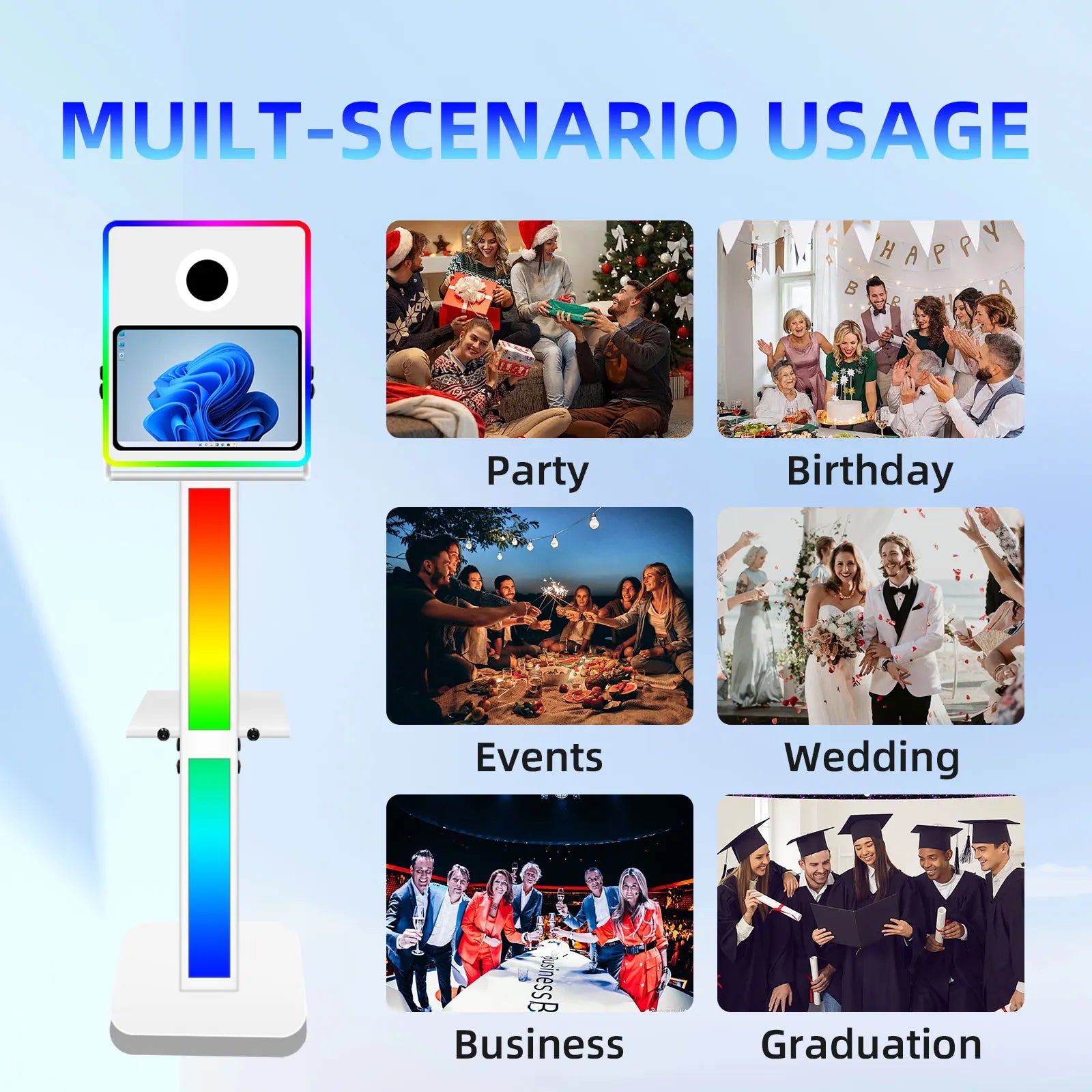 2025 Vanya 15.6 Inch Dslr Photo Booth