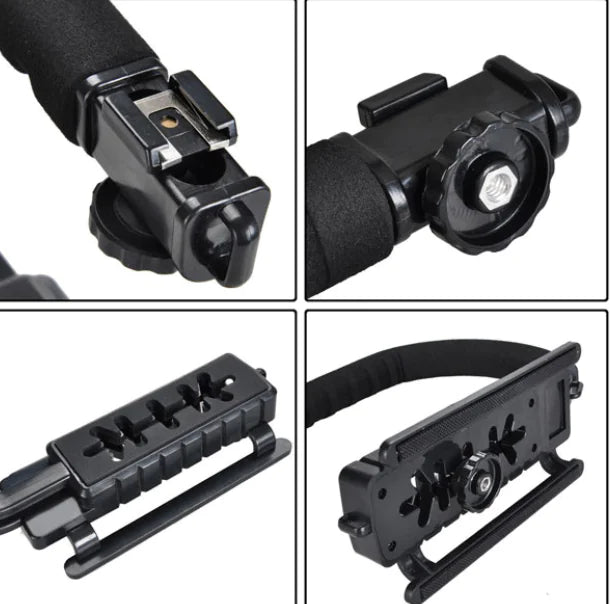 Stabilizer for DSLR Cameras with U and C Shape Rigs